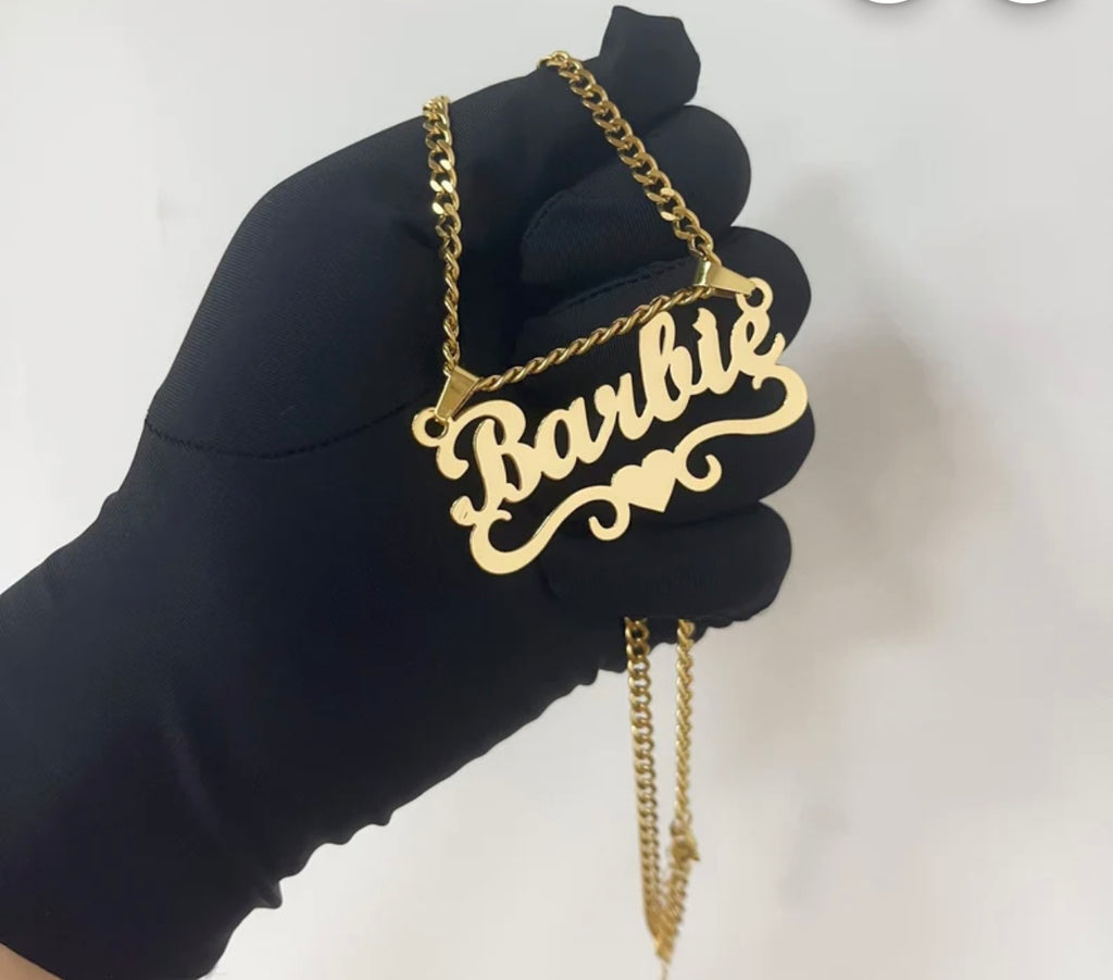 Custom Name Plate Necklace