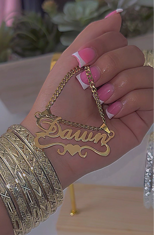 Custom Name Plate Necklace
