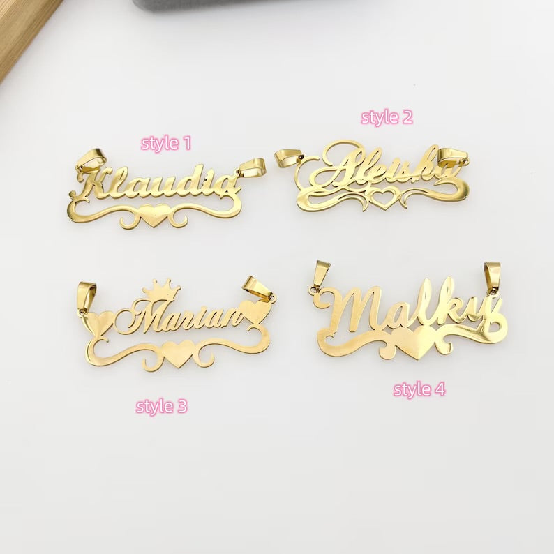 Custom Name Plate Necklace